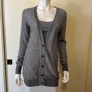 Roots Canada Gray Cardigan Sweater